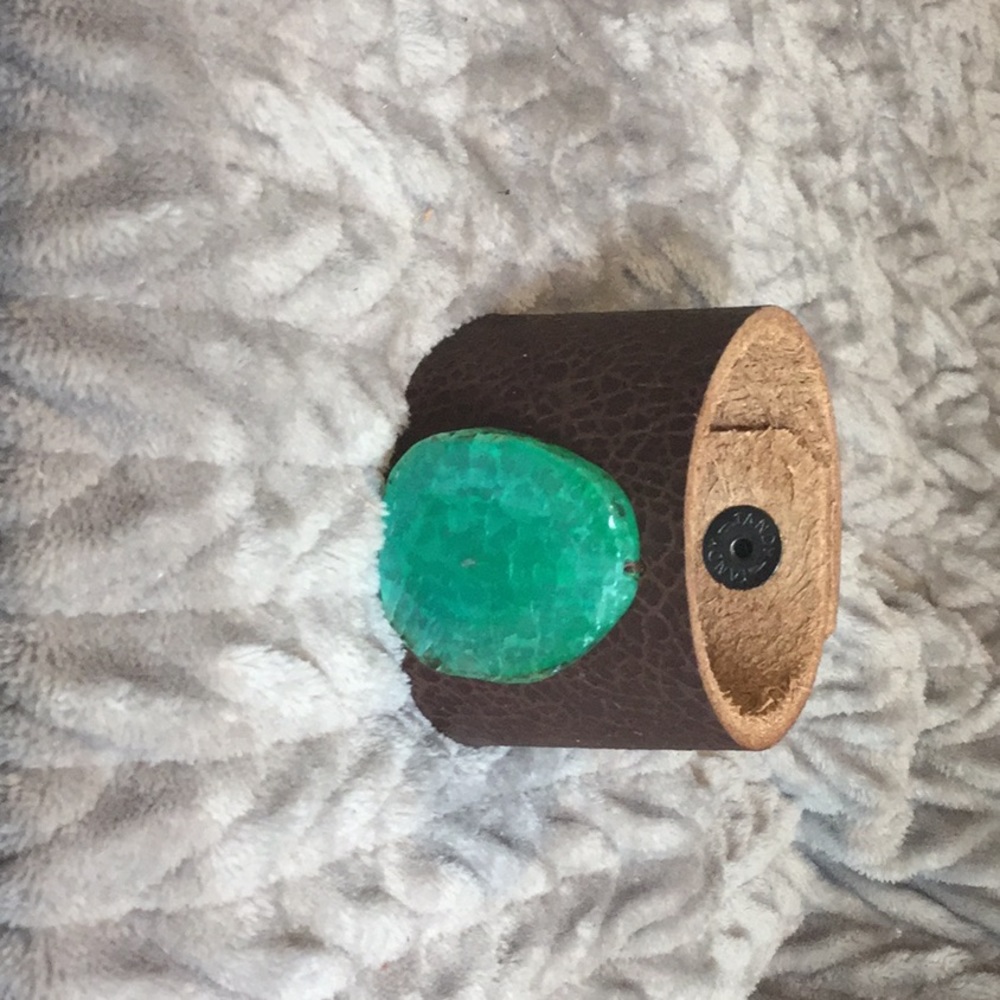 Handmade leather cuff